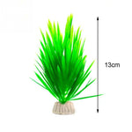 Green plants made of artificial plastic